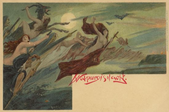 Walpurgisnacht auf Postkarten